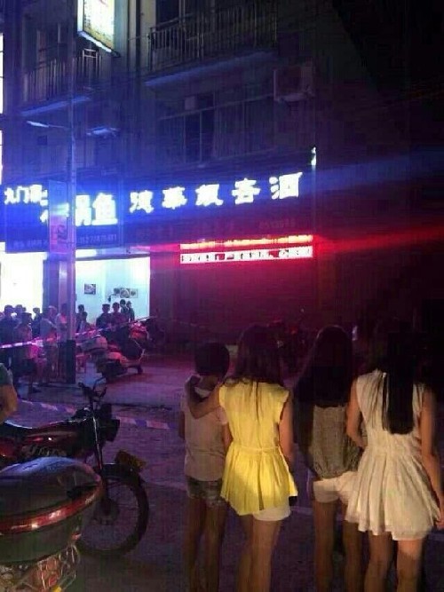 案發現場。  圖片來自網友“心的旅途”